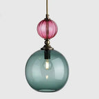 PrismGlow Glass Pendant Light – Scandinavian Ceiling Lamp | Coloured Glass Lighting | Contemporary Interior Accent