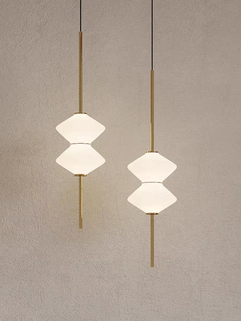 Modern White Glass Pendant Light – Adjustable LED Hanging Ceiling Fixture | Contemporary Globe Chandelier | Elegant Home Lighting