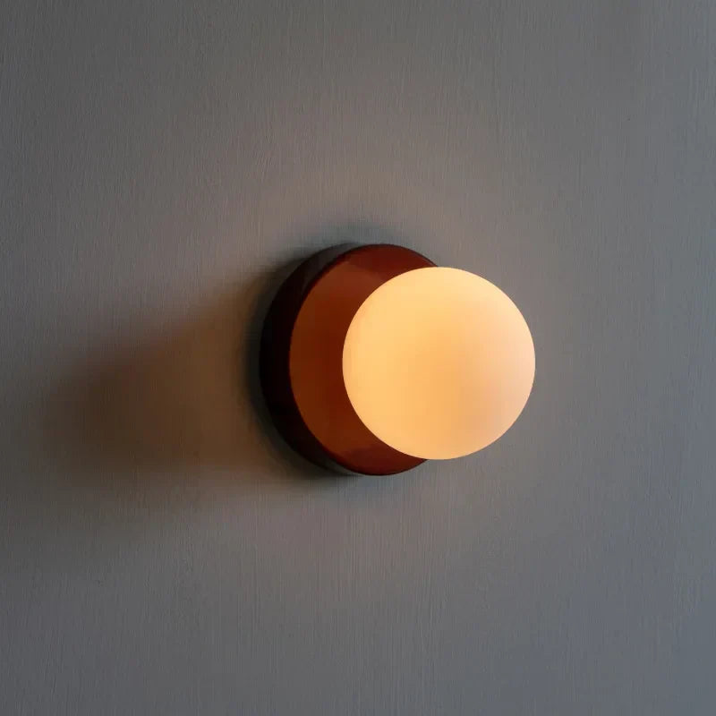 Nordic Orb Glass Pendant Light – Scandinavian LED Ceiling Light | Soft Ambient Illumination | Modern Interior Elegance
