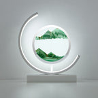 SandLight – 3D Quicksand Table Lamp | Rotating LED Ambient Light with Moving Sand Art