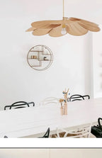 Floral Fabric Pendant Light – Designer E26 Ceiling Lamp | Artistic Ambient Lighting | Contemporary Statement Feature