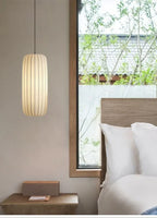 Serenea Silk Pendant Light – Wabi-Sabi Hanging Lamp | Japanese Nordic Ceiling Light for Elegant Interiors