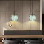 Aalin Pendant Lamp – Elegant Leaf Pattern Glass Hanging Light for Dining Rooms & Modern Interiors