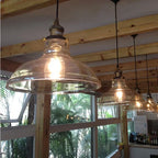 Scandinavian Glass Pendant Light – Vintage Loft E26 Ceiling Lamp | Elegant Ambient Lighting | Contemporary Nordic Interior Feature