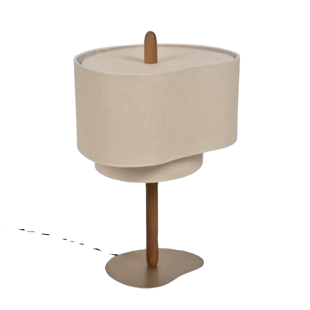 Hoshina Floor Lamp – Wabi-Sabi Fabric Standing Light | Japanese Minimalist LED Lamp for Calm Interiors