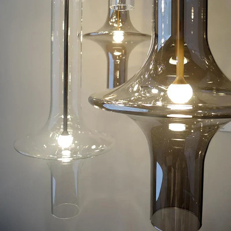 Aureline Glass Pendant Light – Luxury Nordic LED Hanging Lamp | Modern Designer Lighting for Elegant Interiors