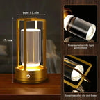 LumiCrystal Touch LED Crystal Table Lamp – Rechargeable Ambient Lamp with Elegant Crystal Effect
