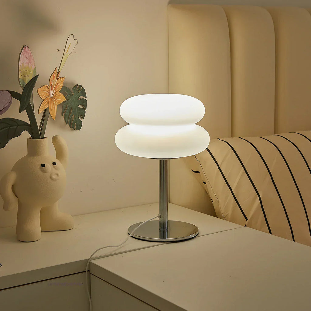 LumiMush Bauhaus Table Lamp – Retro Mushroom Lamp with 9-Level Dimming