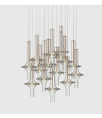 Aureline Glass Pendant Light – Luxury Nordic LED Hanging Lamp | Modern Designer Lighting for Elegant Interiors