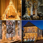 LumiBurst Cluster LED String Lights – Waterproof Firework-Style Christmas Lights | Indoor & Outdoor Decorative Lighting