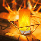 EmberAura Rechargeable Flame Lamp – USB LED Ambient Light with 4 Lighting Modes | Realistic Flame Effect Lamp