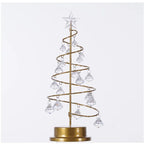 LumiSpiral Crystal Christmas Tree Table Lamp – Luxury LED Spiral Lamp in Gold