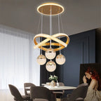 Aurevista LED Pendant Light – Modern Art Deco Hanging Lamp | Elegant Ambient Lighting for Contemporary Interiors