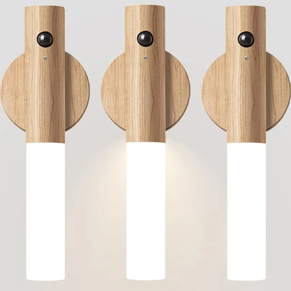 LumiSense Motion Wall Light – Wireless Rechargeable LED Sconce | Smart Sensor Lighting