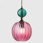 PrismGlow Glass Pendant Light – Scandinavian Ceiling Lamp | Coloured Glass Lighting | Contemporary Interior Accent