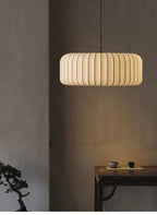 Serenea Silk Pendant Light – Wabi-Sabi Hanging Lamp | Japanese Nordic Ceiling Light for Elegant Interiors