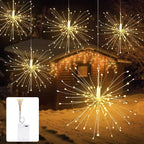 SternFeuer LED Firework Christmas Lights – Battery-Powered Fairy Lights for Home, Garden & Festive Decorations