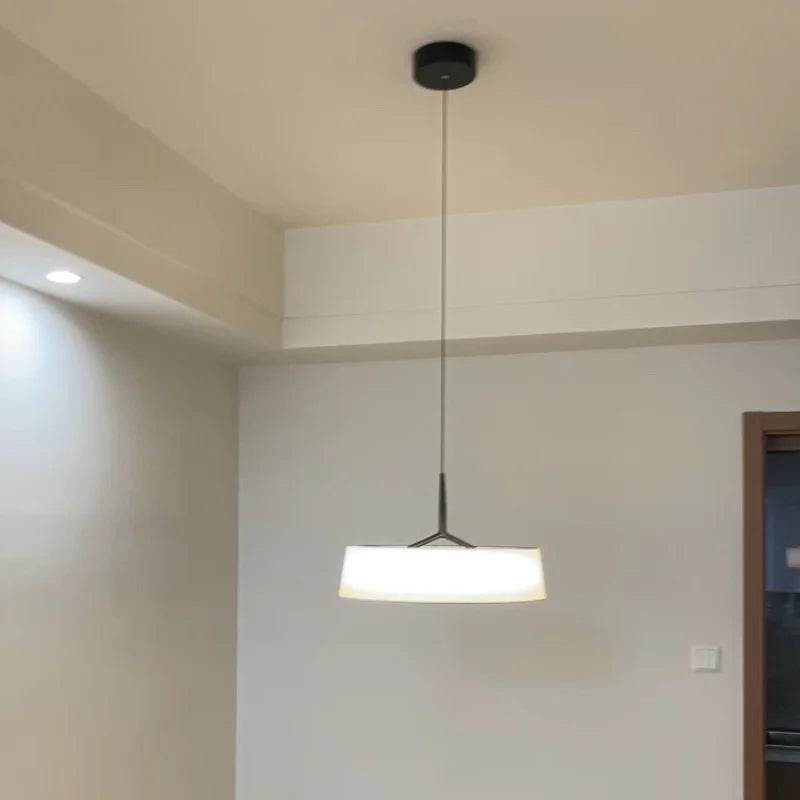 LunaWeave Pendant Light – Minimalist Fabric Ceiling Lamp | Contemporary LED Ambient Lighting