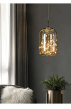 Modern Glass LED Pendant Light – Dimmable Hanging Ceiling Fixture | Luxury Designer Chandelier | Contemporary Home Lighting