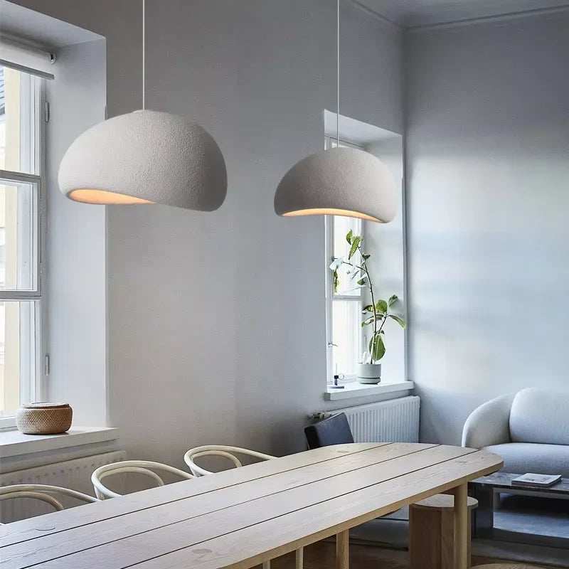 Kanso Wave Pendant Light – Japanese Wabi-Sabi Ceiling Lighting | Sculptural Minimalist Design