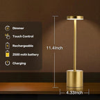 LumiÉlan – Rechargeable Table Lamp with Touch Control, 3 Light Colours & Stepless Dimming