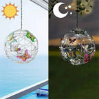 ButterflyGlow Solar Hanging Light – Waterproof LED Garden Lantern | Decorative Outdoor Sphere Light