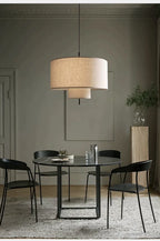 Modern Wabi-Sabi Fabric Pendant Light – Nordic LED Hanging Ceiling Lamp | Soft Ambient Lighting | Premium Designer Fixture