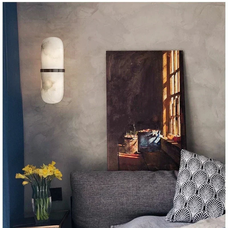 Imperia Marble Wall Light – Luxury Up & Down Sconce | Designer Ambient Lighting