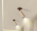 Travero Flush Ceiling Light – Wabi-Sabi Travertine Stone Lamp | Minimalist Natural Lighting for Modern Interiors