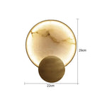 Marble Wall Light – Modern Gold LED Wall Lamp | Luxury Ambient Lighting | Contemporary Stone Interior Feature