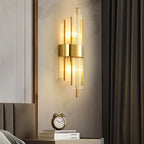 NoirÉclat Crystal Wall Light – Luxury Gold & Black LED Wall Lamp | Modern Nordic Accent Lighting