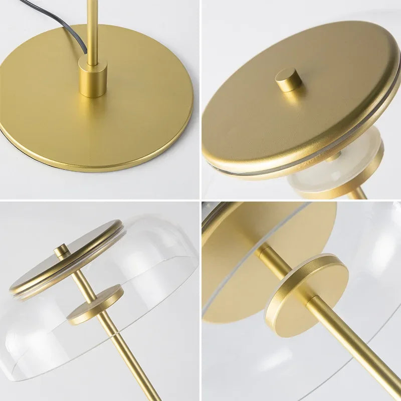 Aurélo – Designer Glass Table Lamp with LED & Postmodern Style