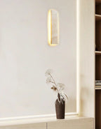 Lumora Stone Wall Light – Natural Stone LED Wall Lamp | Modern Architectural Lighting | Contemporary Interior Elegance