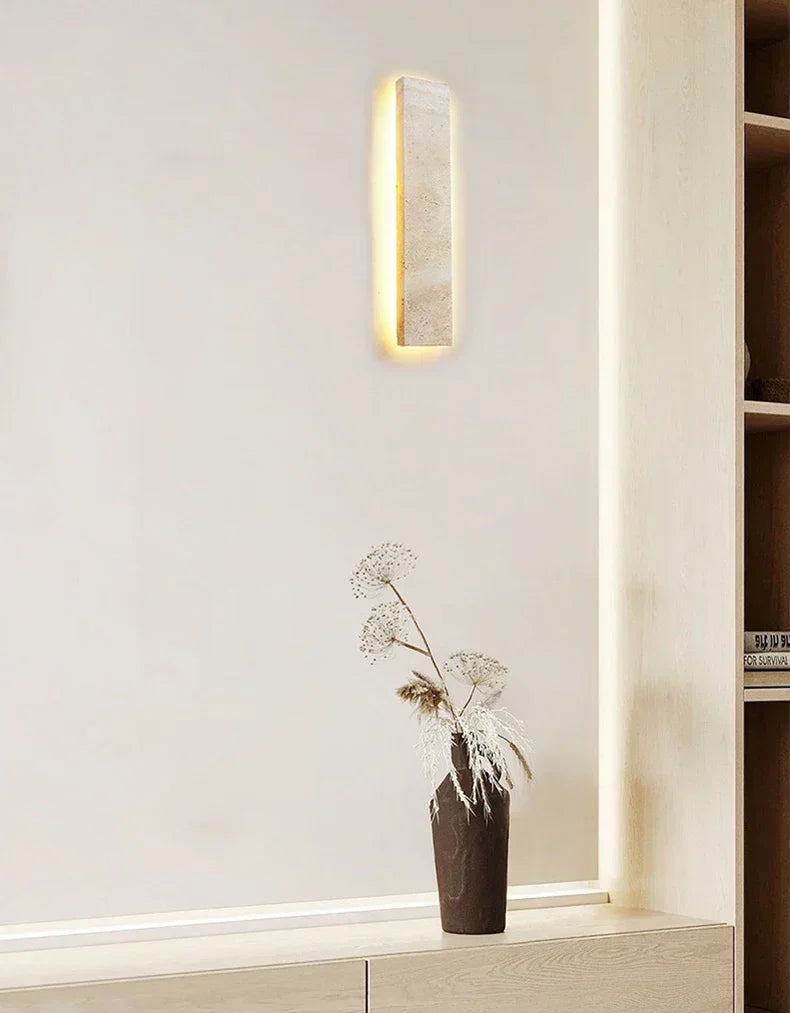 TerraLinea Wall Light – Natural Stone LED Wall Lamp | Modern Ambient Lighting for Contemporary Interiors