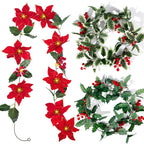 LumiBerry LED Christmas Garland – Illuminated Berry & Holly Decoration | Festive Holiday Greenery