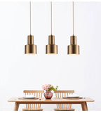 Gold Nordic Pendant Light – Modern LED Hanging Lamp | Scandinavian Luxury Interior Lighting