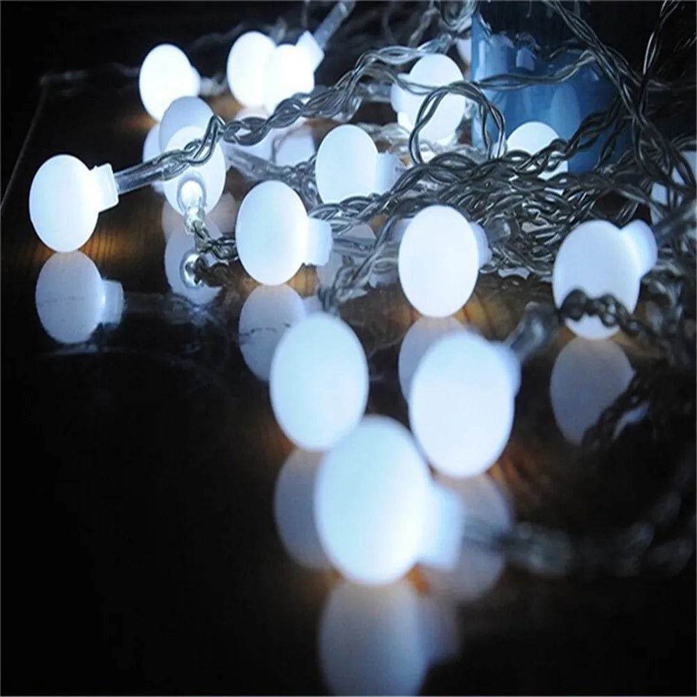 Multicolour LED Globe String Lights – IP44 Waterproof Outdoor Christmas Lights for Gardens, Parties, Weddings & Holiday Decorations