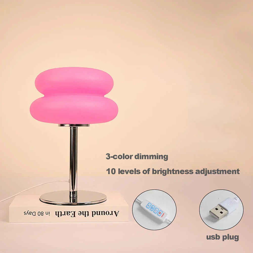 LumiMush Bauhaus Table Lamp – Retro Mushroom Lamp with 9-Level Dimming