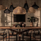 BaliWeave Pendant Light – Handwoven Rattan Ceiling Lamp | Southeast Asian Natural Lighting