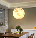 Moonlight Halo LED Pendant Light – Scandinavian Designer Ceiling Lamp | Contemporary Ambient Lighting | Statement Interior Feature
