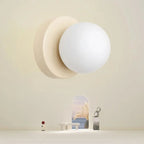 Nordic Orb Glass Pendant Light – Scandinavian LED Ceiling Light | Soft Ambient Illumination | Modern Interior Elegance