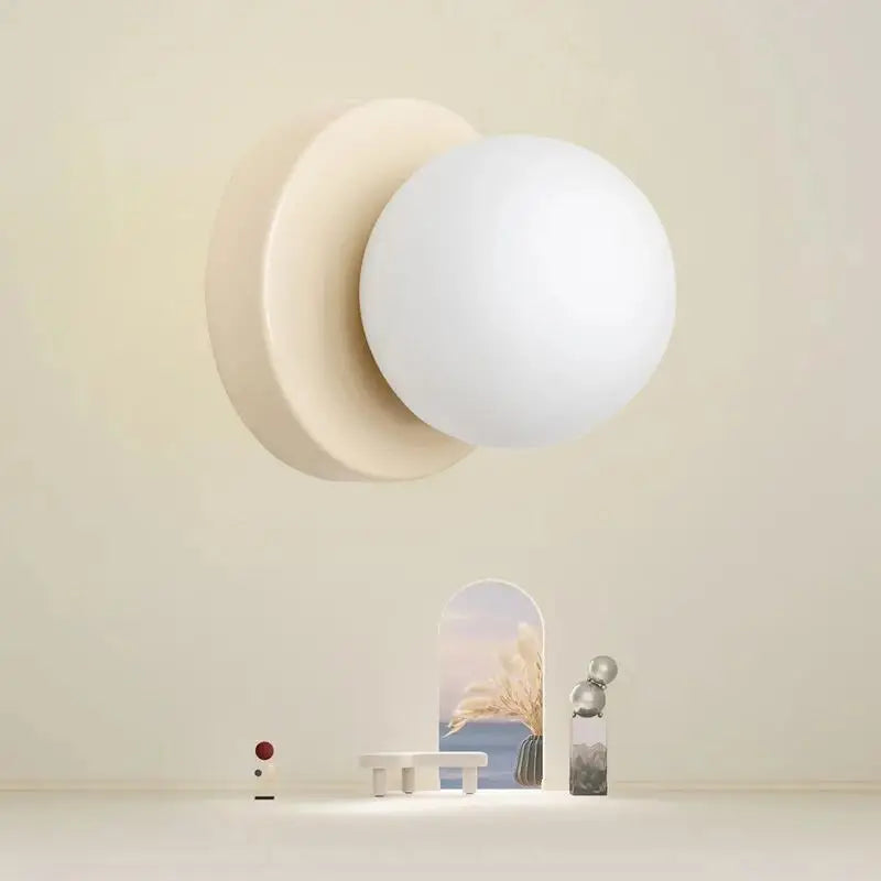 Nordic Orb Glass Pendant Light – Scandinavian LED Ceiling Light | Soft Ambient Illumination | Modern Interior Elegance