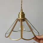 Nordic Tiffany Glass Wall Light – Copper LED Wall Lamp with Pull Cord Switch | Elegant Ambient Lighting | Timeless Interior Accent