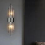 NoirÉclat Crystal Wall Light – Luxury Gold & Black LED Wall Lamp | Modern Nordic Accent Lighting