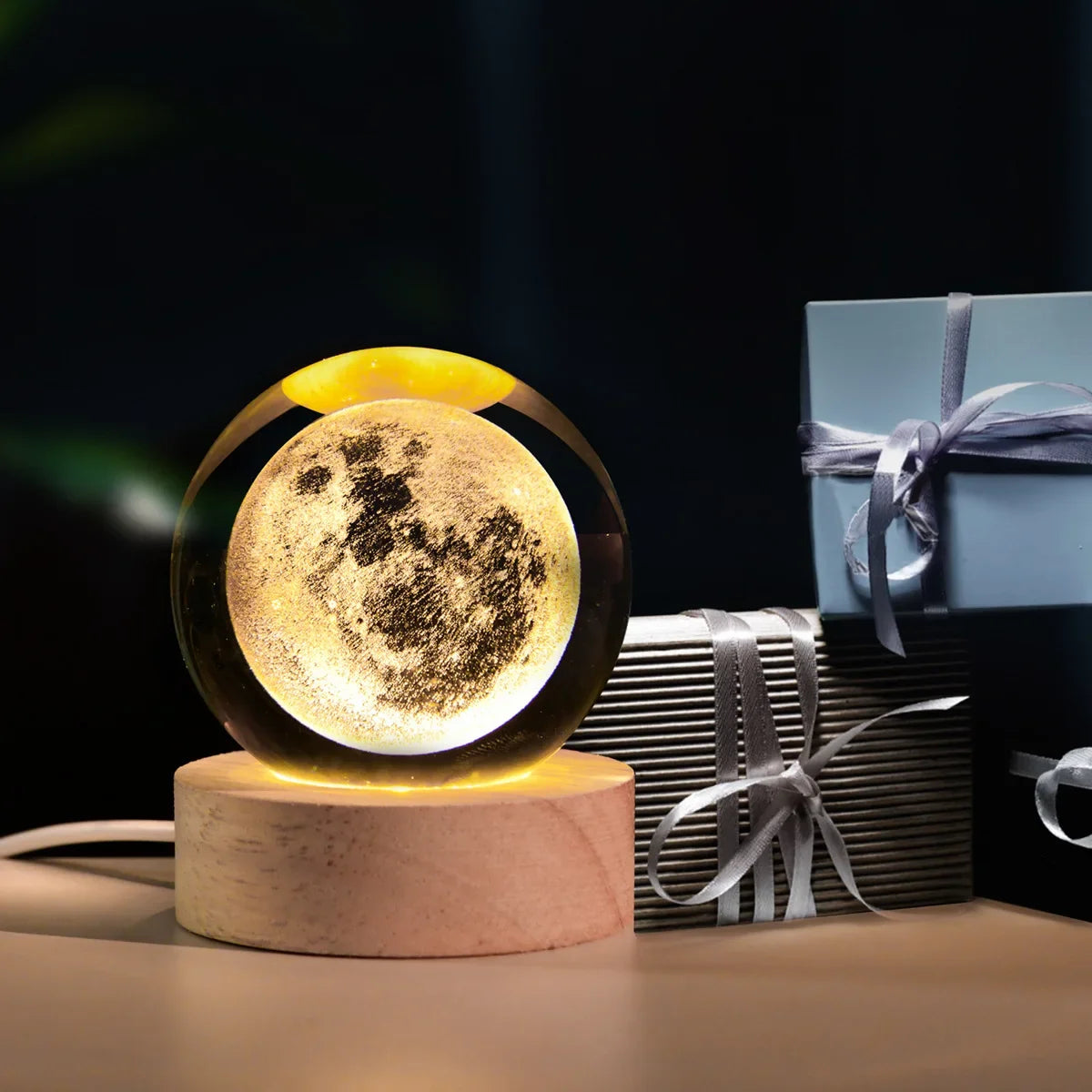 Lumea Galaxy Crystal Night Light – Celestial Ambience for Every Space