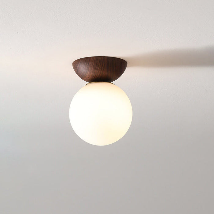 Japanese Wood Pendant Light – Minimalist LED Ceiling Lamp | Warm Ambient Interior Lighting