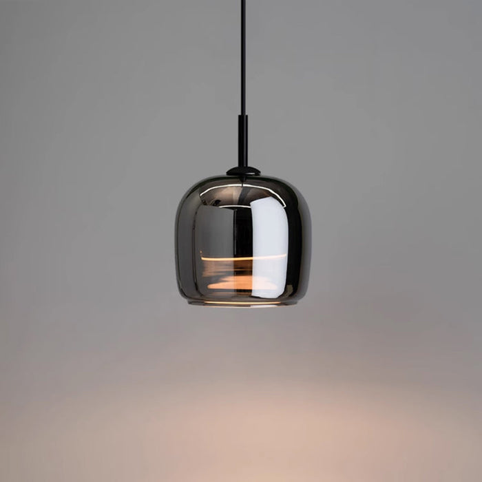 Noiréa Nordic Pendant Light – Scandinavian Black Glass Hanging Lamp | Modern Luxury Ceiling Lighting