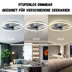 AeroLume Ceiling Fan Light – Modern Flush Mount LED Fan | Smart Cooling & Ambient Interior Lighting