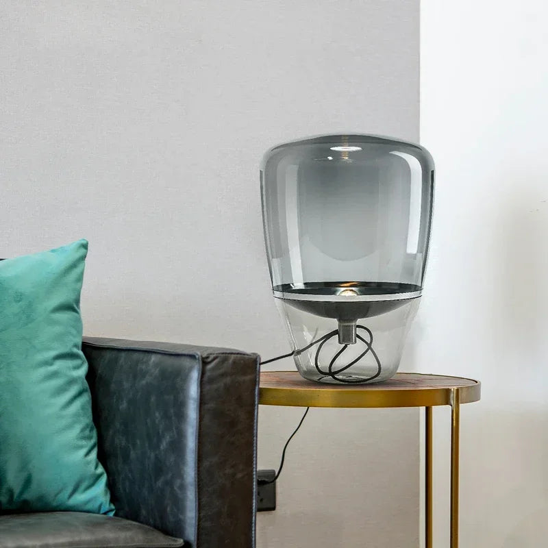 AuroraGlow – Nordic Designer Glass Table Lamp