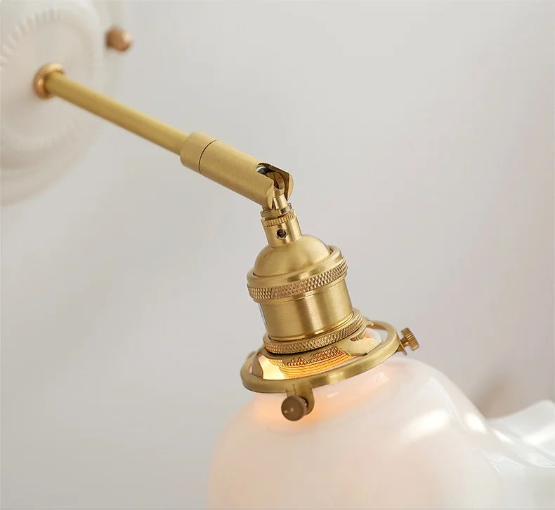 Aurelle Ceramic Wall Light – Adjustable E26 Wall Lamp | Contemporary Copper Lighting | Elegant Interior Illumination